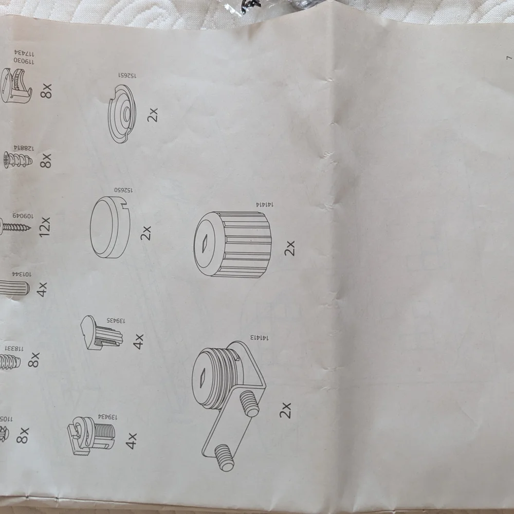 IKEA EKET Assembly Kit with Hardware